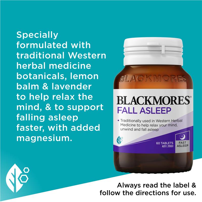 Load image into Gallery viewer, Blackmores Fall Asleep 60 Tablets
