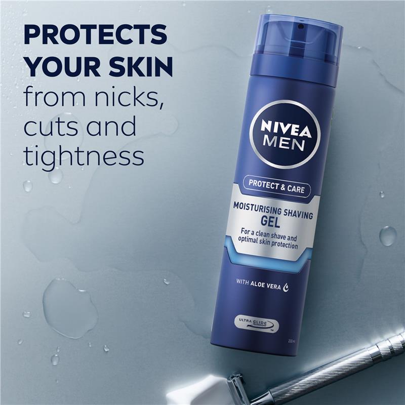 Load image into Gallery viewer, NIVEA MEN Protect &amp; Care Shaving Gel Moisturising 200ml

