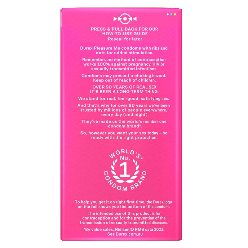 Load image into Gallery viewer, Durex Pleasure Me Condoms 30 Pack
