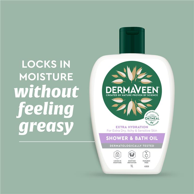 Load image into Gallery viewer, DermaVeen Extra Hydration Shower &amp; Bath Oil 1L
