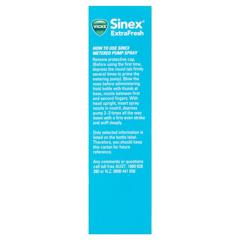 Load image into Gallery viewer, Vicks Sinex Extra Fresh Menthol Nasal Spray 15mL
