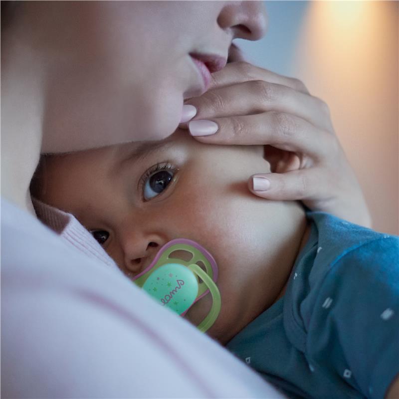 Load image into Gallery viewer, Avent Ultra Air Night Soother 0-6 Months 2 Pack

