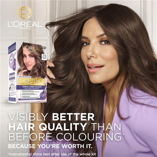 L'Oreal Paris Excellence Cool Creme Permanent Hair Colour 7.11 Ultra Ash Blonde