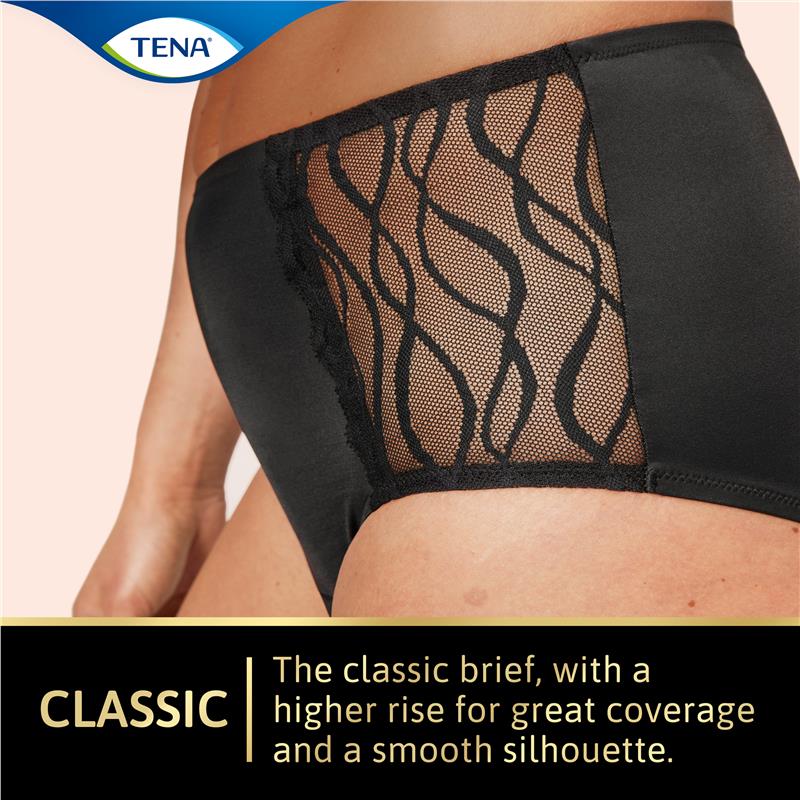 Load image into Gallery viewer, TENA Washable Absorbent Underwear Classic Noir Size 14-16
