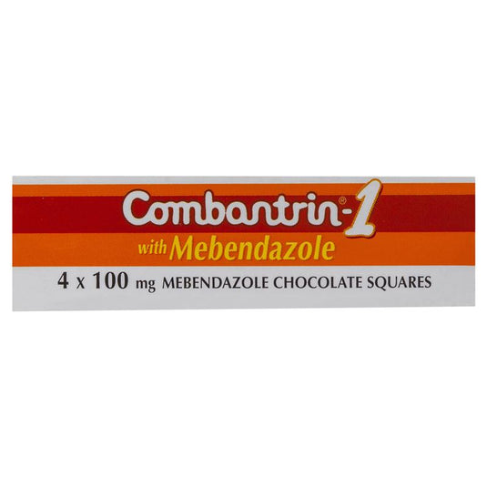 Combantrin -1 Threadworm Chocolate Squares 4 Pack