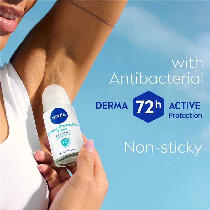 Load image into Gallery viewer, NIVEA Intense Protection Fresh Roll On Deodorant 72H Protection 50ml
