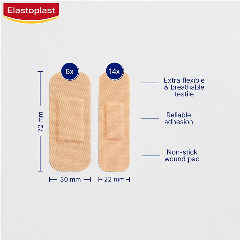 Load image into Gallery viewer, Elastoplast Flexible Fabric Strips 20 Pack
