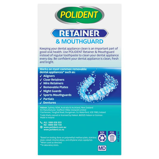 Polident Retainer and Mouthguard Cleanser 108 Tablets Exclusive Size