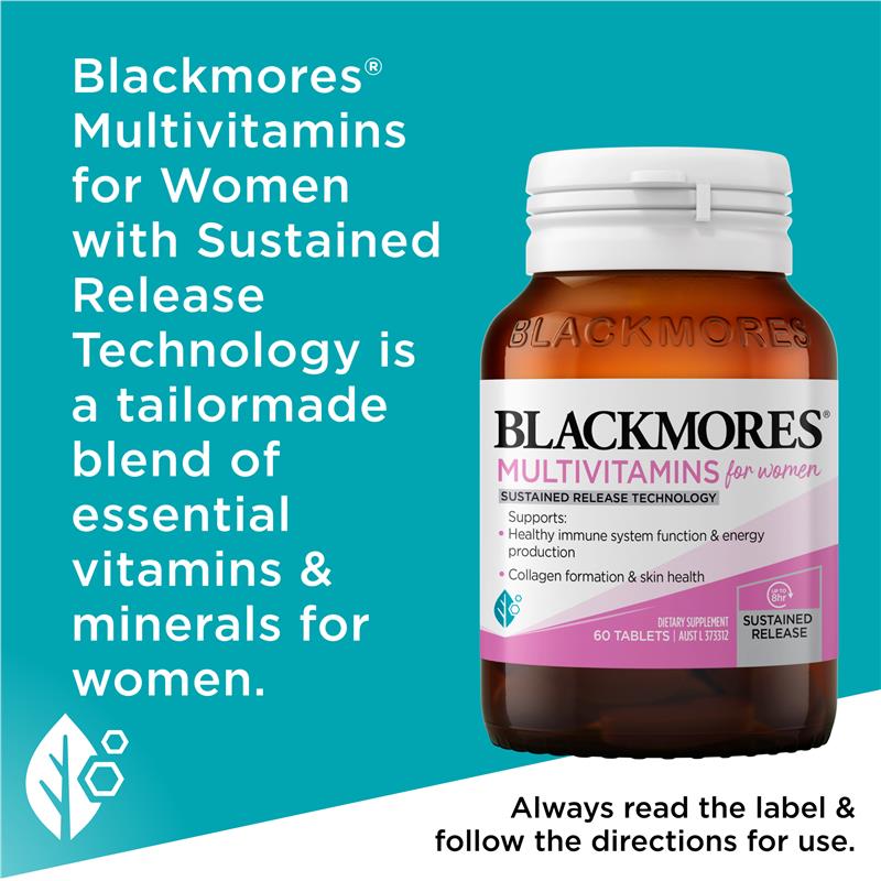 Load image into Gallery viewer, Blackmores Multivitamin For Women Sustained Release 60 Tablets
