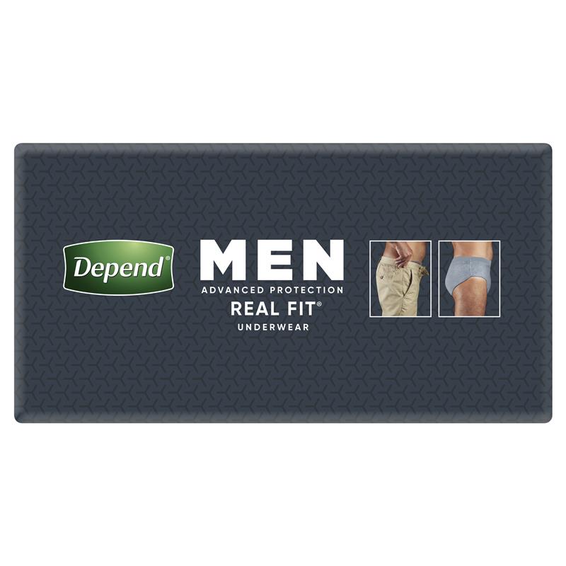Load image into Gallery viewer, Depend Men Real Fit Underwear Large 16 Bulk Pack
