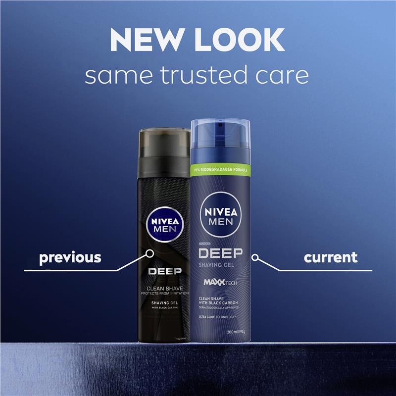 Load image into Gallery viewer, NIVEA for Men Deep Shave Gel 200ml
