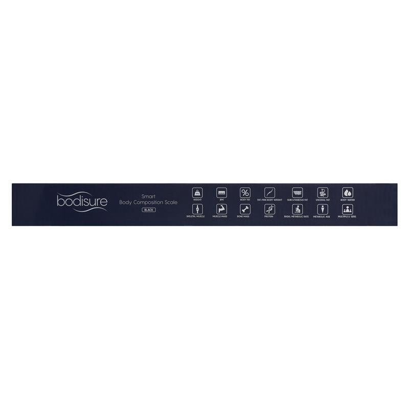 Load image into Gallery viewer, BodiSure Smart Body Bluetooth Composition Scale Black

