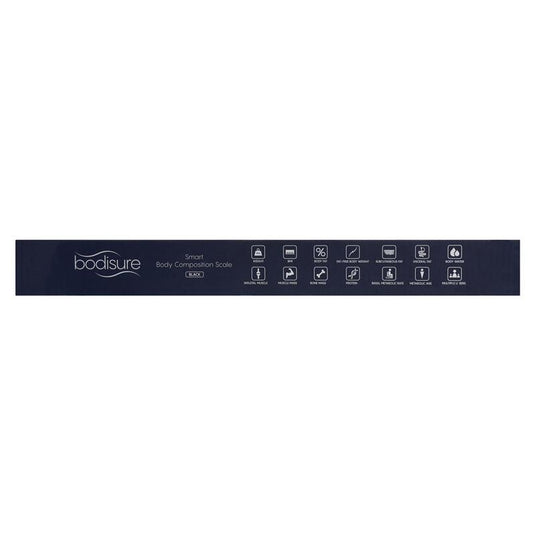 BodiSure Smart Body Bluetooth Composition Scale Black