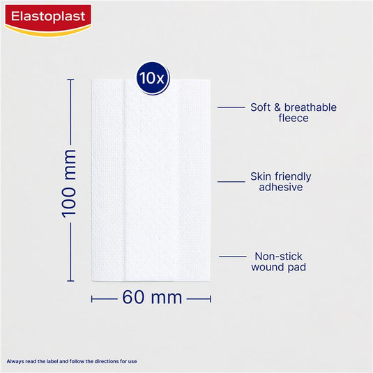 Elastoplast Sensitive Dressing Lengths 6cm x 10cm 10 Pack