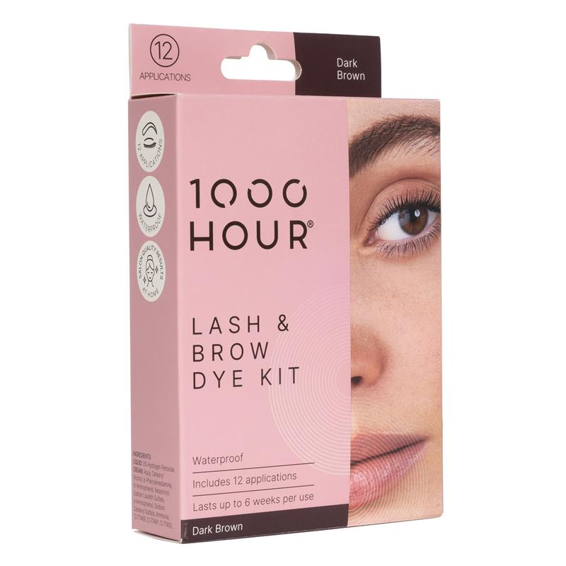 Load image into Gallery viewer, 1000 Hour Eyelash &amp; Brow Dye Kit Dark Brown
