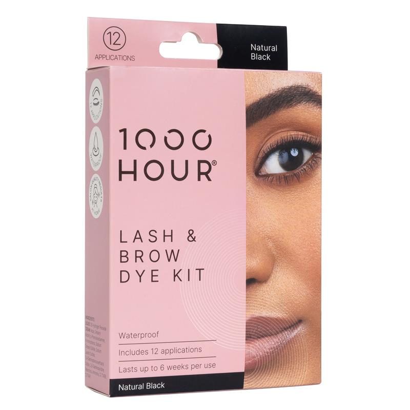 Load image into Gallery viewer, 1000 Hour Eyelash &amp; Brow Dye Kit Black

