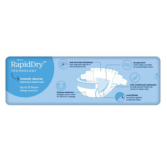 Huggies Ultra Dry Nappies Size 5 Boy 13-18kg Bulk 32 Pack