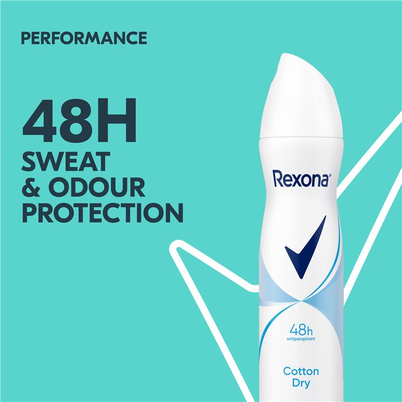 Load image into Gallery viewer, Rexona Women Antiperspirant Aerosol Cotton Dry 250ml
