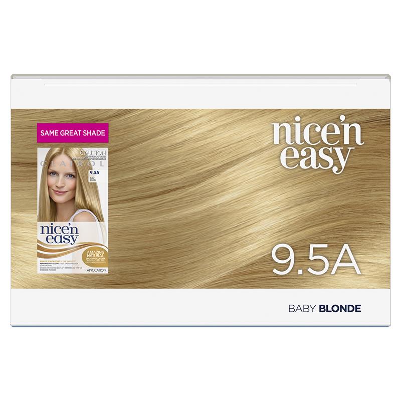 Load image into Gallery viewer, Clairol Nice N Easy 9.5A Natural Baby Blonde Permanent Hair Colour
