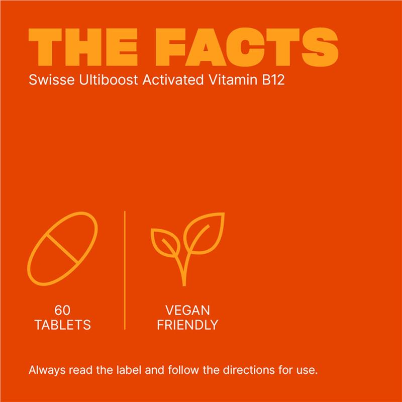 Load image into Gallery viewer, Swisse Ultiboost Activated Vitamin B12 (1000mcg) 60 Tablets

