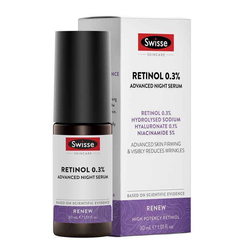Load image into Gallery viewer, Swisse Skincare Retinol 0.3% Advanced Night Serum 30ml
