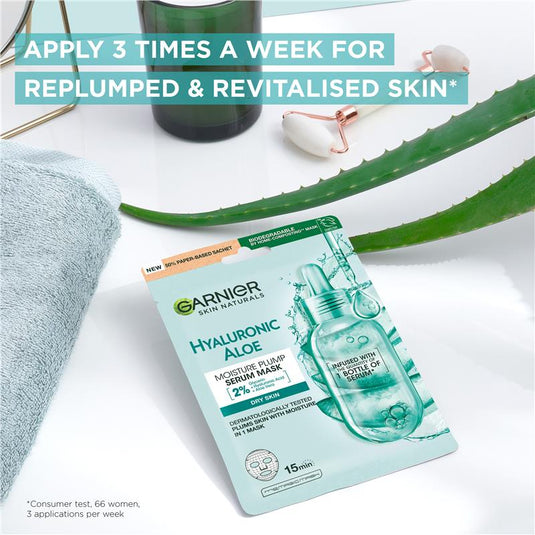 Garnier Hydra Bomb Hyaluronic Aloe Vera Serum Sheet Mask