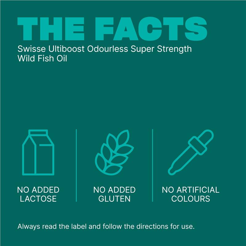 Load image into Gallery viewer, Swisse Ultiboost Odourless Super Strength Wild Fish Oil 2000mg 300 Capsules Exclusive Size
