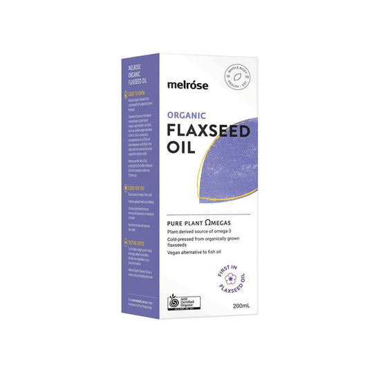 Melrose Organic Flaxseed Oil 200ml Fridge Line