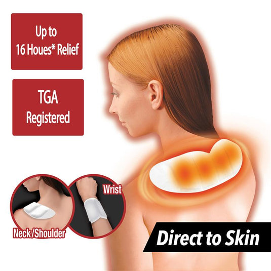 Hot Hands Cura Heat Neck And Shoulder Pain Patch