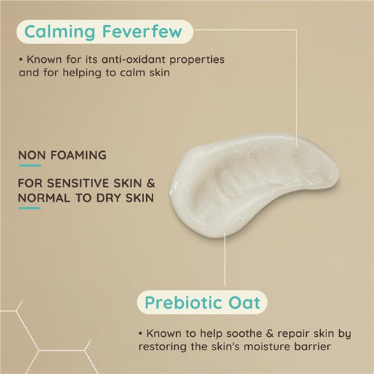 Aveeno Face Calm and Restore Nourishing Oat Cleanser 200ml