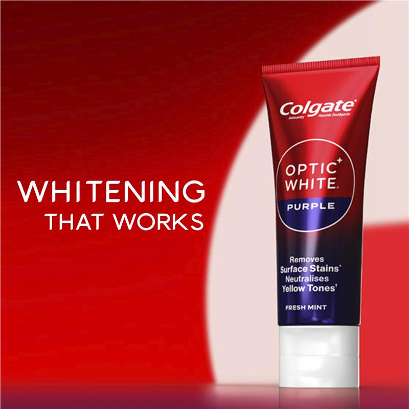 Load image into Gallery viewer, Colgate Toothpaste Optic White Purple 100g
