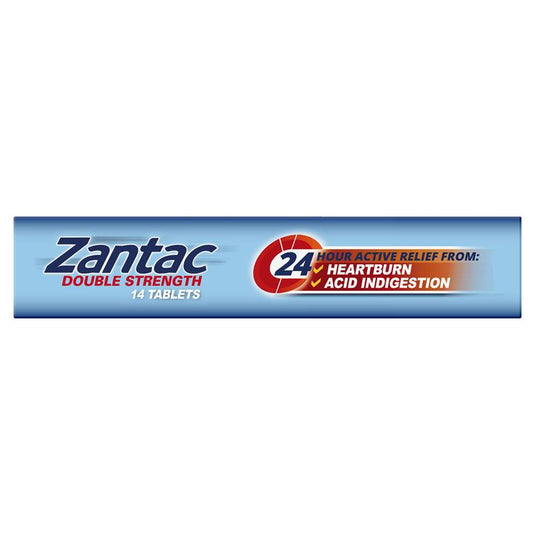 Zantac Double Strength 24 Hour 300mg  14 Tablets