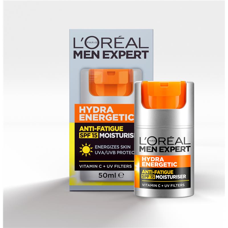 Load image into Gallery viewer, L'Oreal Men Expert Hydra Energetic SPF15 Mens Moisturiser 50mL
