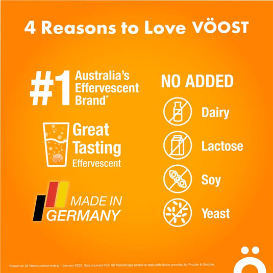 Voost Hydrate Orange Effervescent Tablets 20 Pack