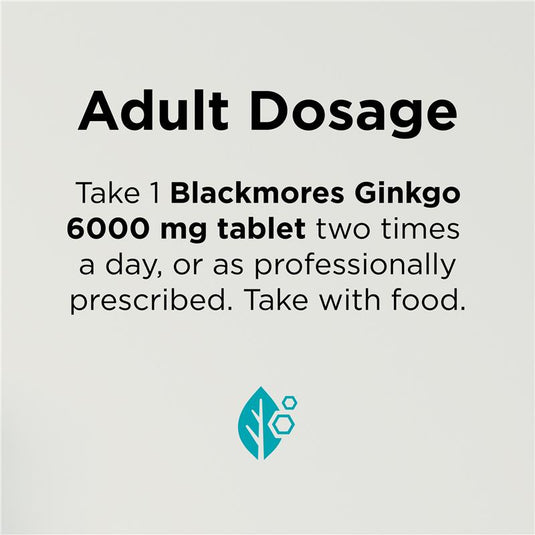 Blackmores Ginkgo 6000mg 30 Tablets