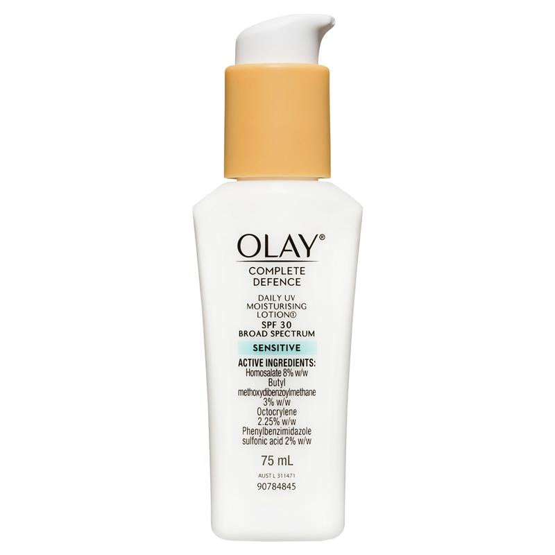 Load image into Gallery viewer, Olay Complete Defence Daily UV Moisturising Lotion Sensitive SPF 30 75mL
