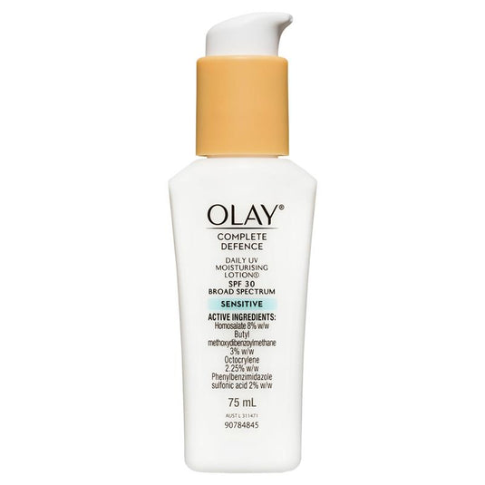 Olay Complete Defence Daily UV Moisturising Lotion Sensitive SPF 30 75mL