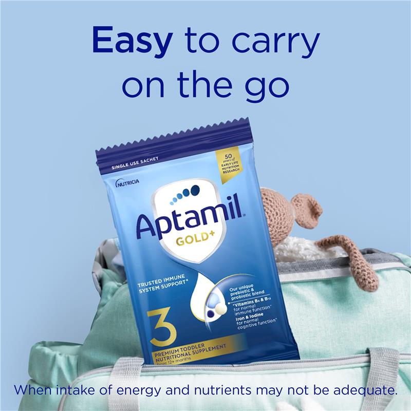 Load image into Gallery viewer, Aptamil Gold+ Stage 3 Sachets 4x33.6g
