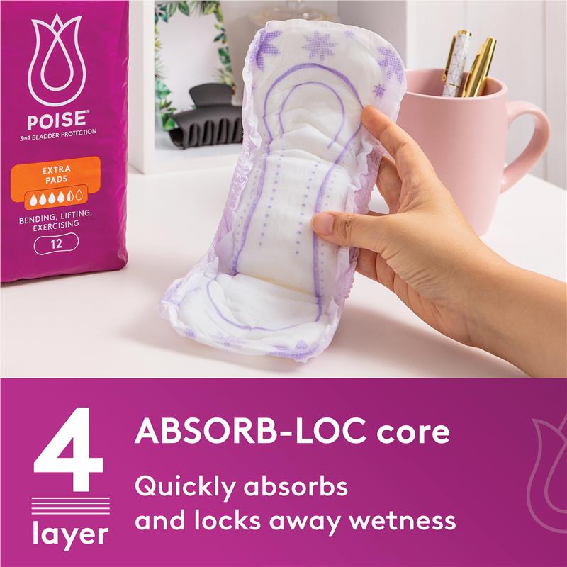 Load image into Gallery viewer, Poise Pads Overnight 8 Pack
