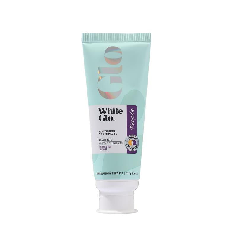 Load image into Gallery viewer, White Glo Toothpaste Purple Tooth Toner 115g
