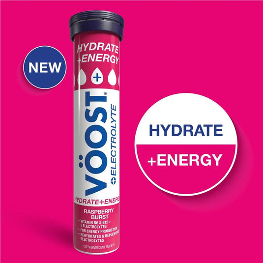 Voost Hydrate + Energy Raspberry Burst Effervescent Tablets 36 Pack