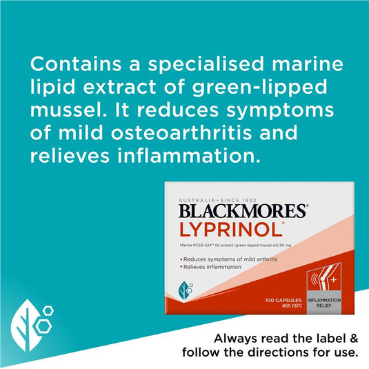 Blackmores Lyprinol Marine Value Pack 100 Capsules