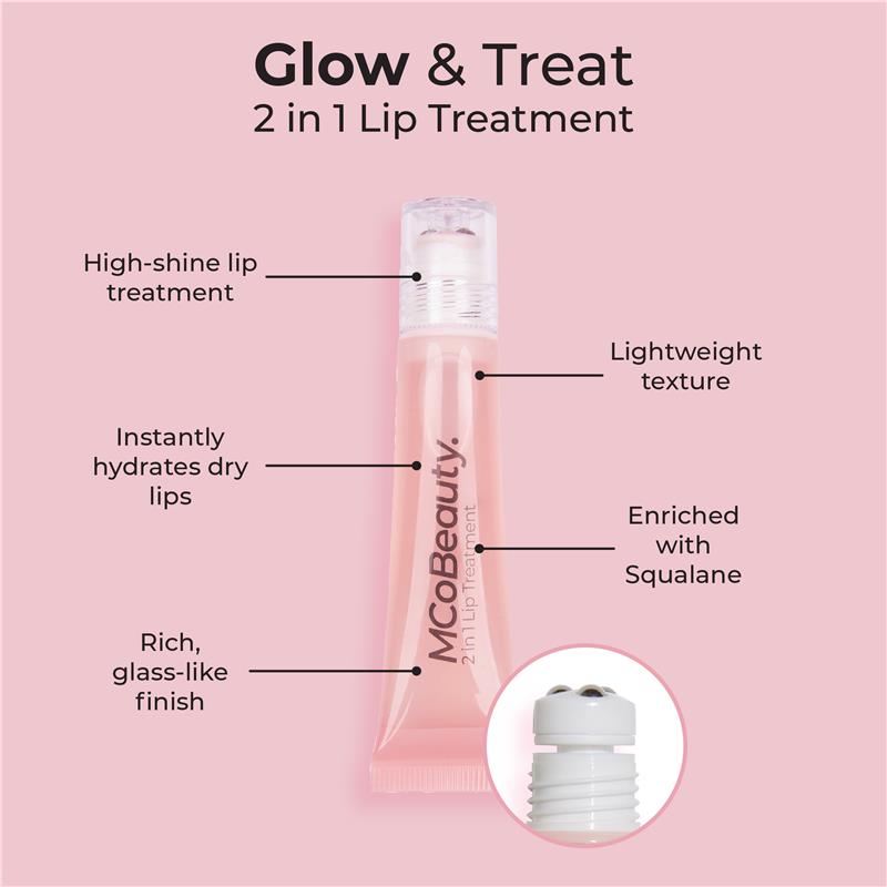 Load image into Gallery viewer, MCoBeauty 2-In-1 Glow &amp; Treat Lip Oil Berry NEW
