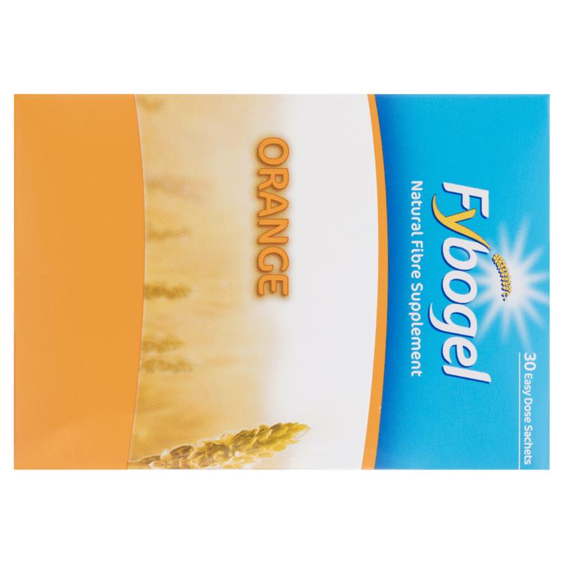 Load image into Gallery viewer, Fybogel Fibre Constipation Relief Supplement Sachets Orange 30 pack
