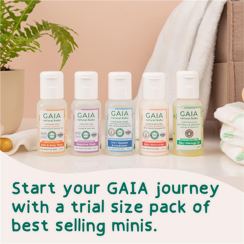 Load image into Gallery viewer, Gaia Natural Baby Starter Kit 5 x 50ml
