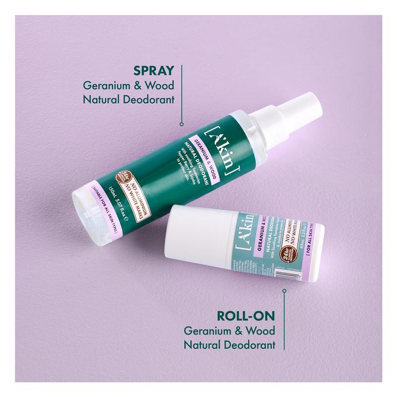 Load image into Gallery viewer, Akin Geranium &amp; Wood Deodorant Spray 150ml
