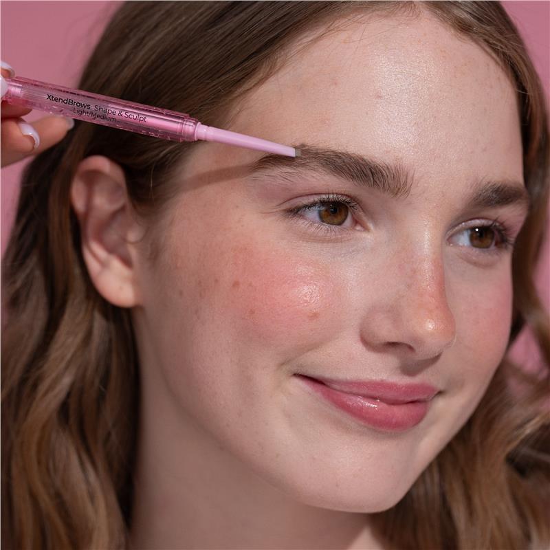 Load image into Gallery viewer, MCoBeauty XtendBrows Shape &amp; Sculpt Pencil Light/Medium
