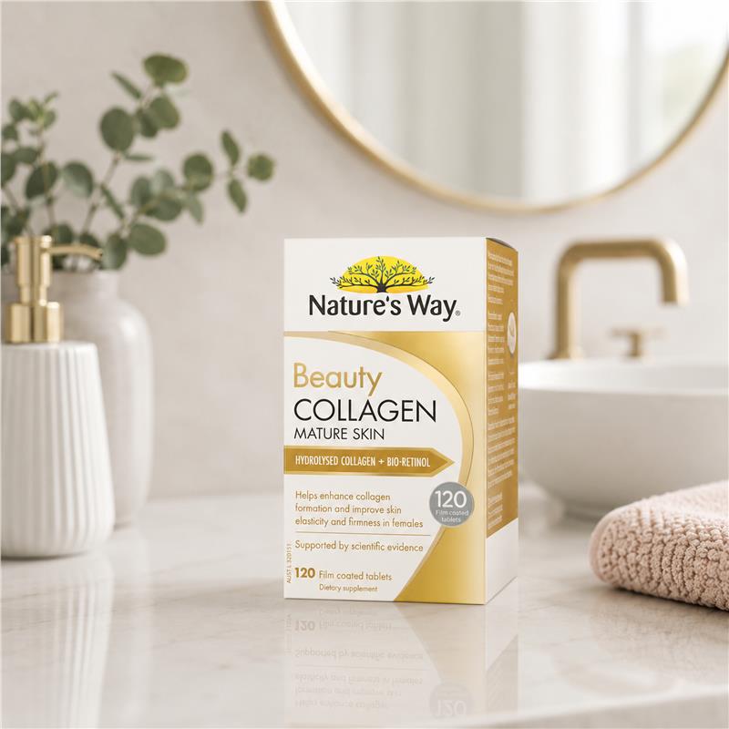 Load image into Gallery viewer, Nature's Way Beauty Collagen Mature Skin 120 Tablets
