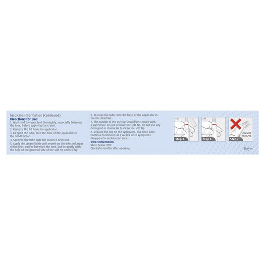 Canesten Once Daily Antifungal Athletes Foot Cream with Applicator 15g