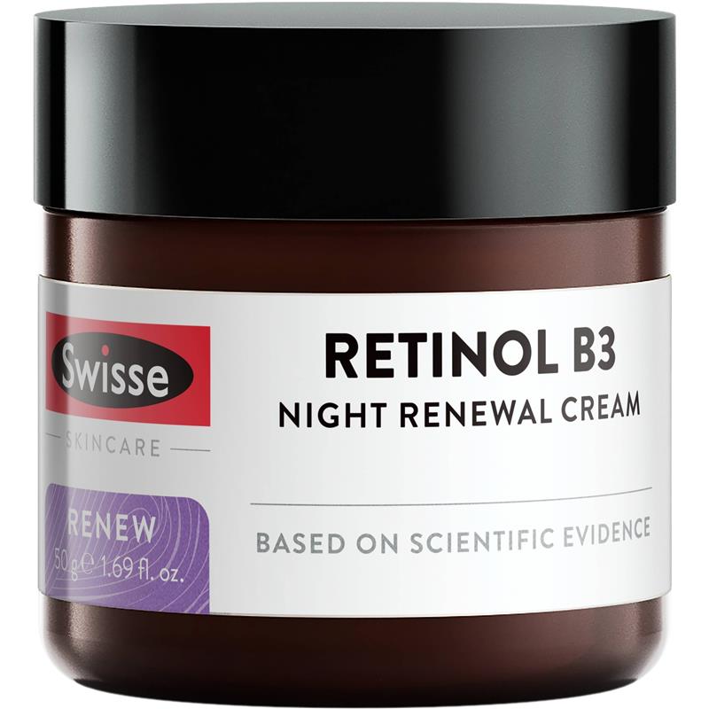 Load image into Gallery viewer, Swisse Skincare Retinol B3 Night Renewal Cream 50g
